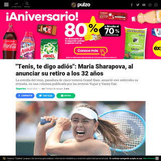 A complete backup of www.pulzo.com/deportes/maria-sharapova-anuncia-su-retiro-tenis-profesional-PP852401