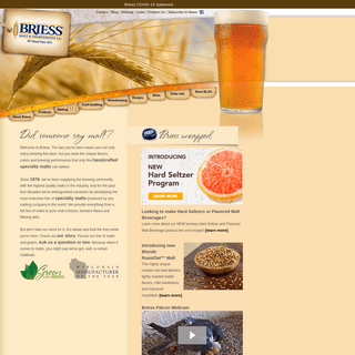 Briess Malt & Ingredients Co.- Superior malts & ingredients for the food and brewing industries.