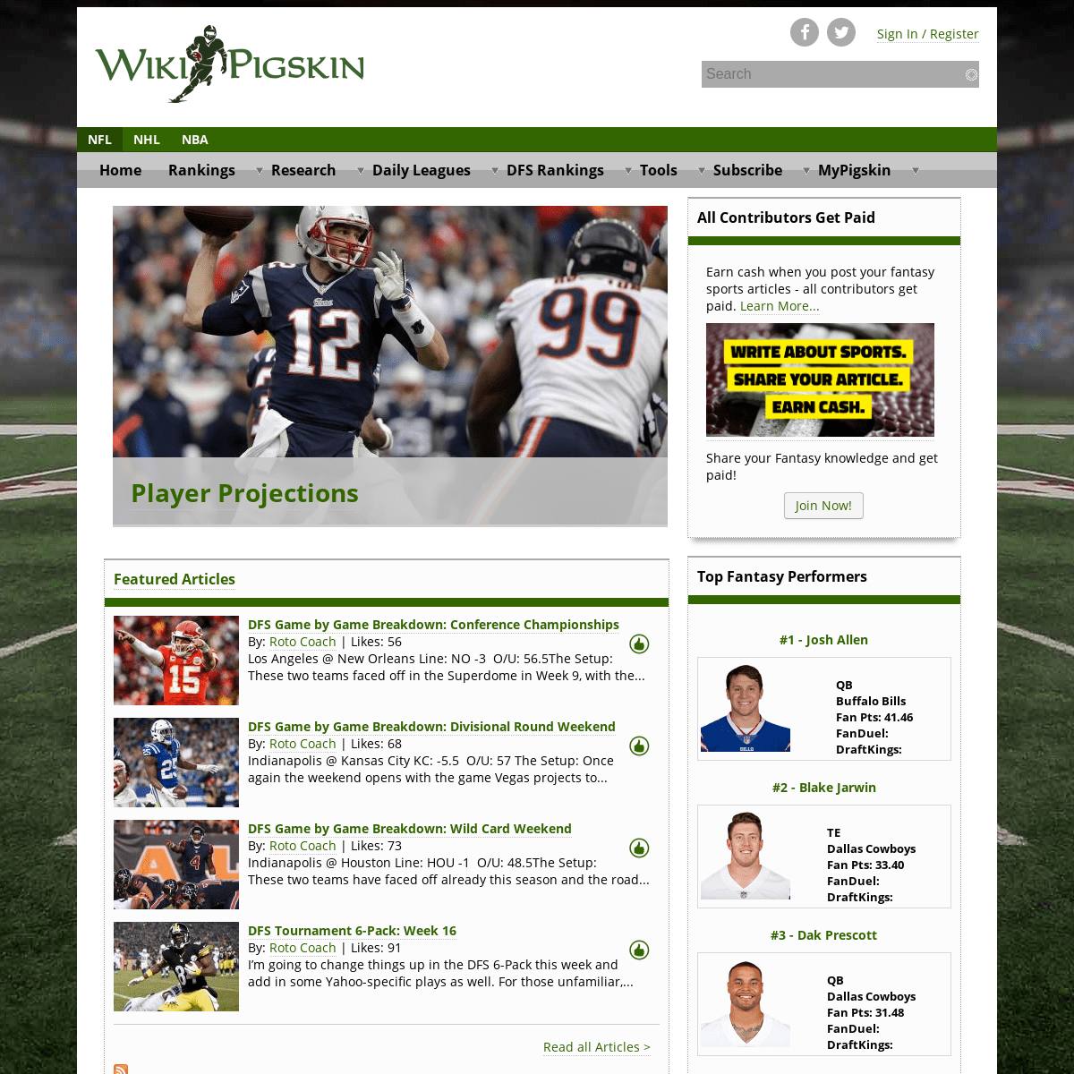 A complete backup of wikipigskin.com