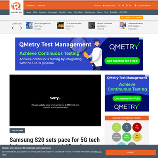 A complete backup of www.rappler.com/technology/features/251514-samsung-s20-5g-capabilities