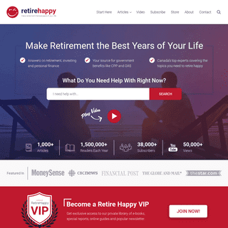 A complete backup of retirehappy.ca