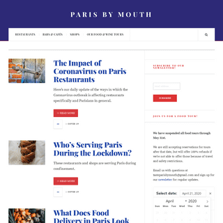 A complete backup of parisbymouth.com