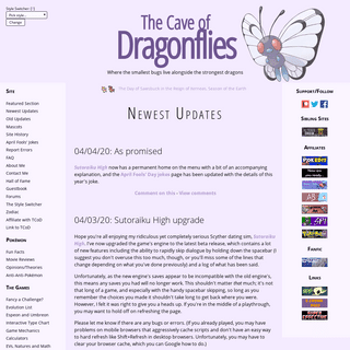 A complete backup of dragonflycave.com