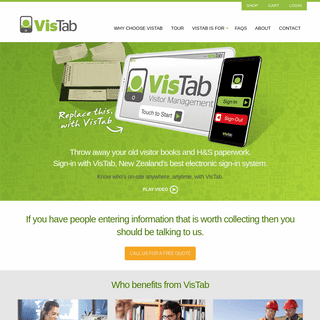 VisTab â€“ VisTab visitor management