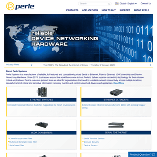 Perle - Serial to Ethernet, Fiber to Ethernet & Device Networking