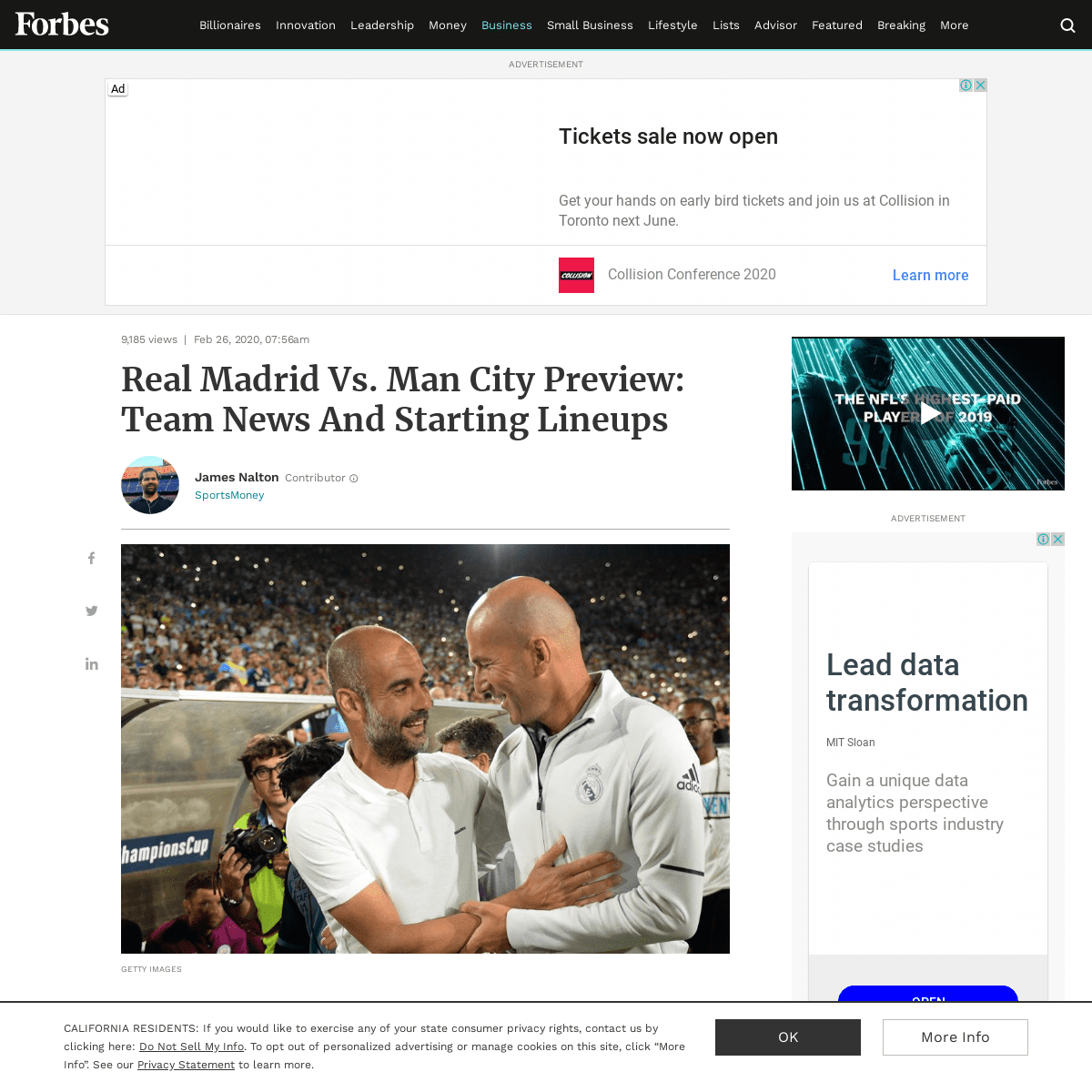 A complete backup of www.forbes.com/sites/jamesnalton/2020/02/26/real-madrid-vs-man-city-preview-team-news-and-starting-11/