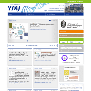 -- YMJ -- Yonsei Medical Journal