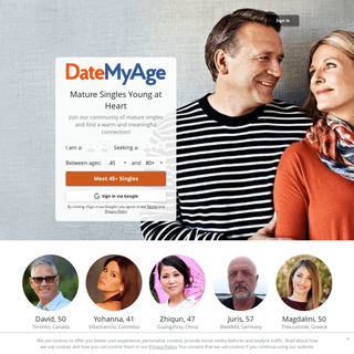 DateMyAge.com â€” Active Senior Dating for Mature Singles Young at Heart