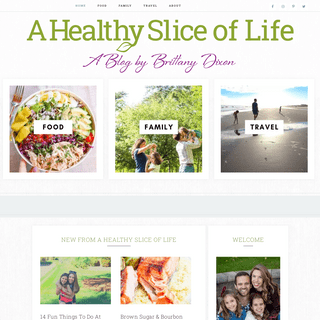 A complete backup of ahealthysliceoflife.com