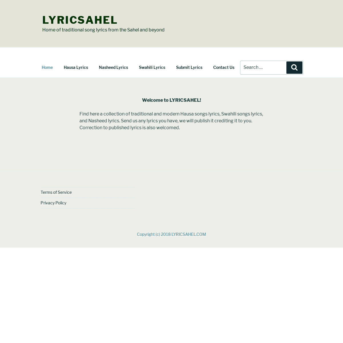A complete backup of lyricsahel.com