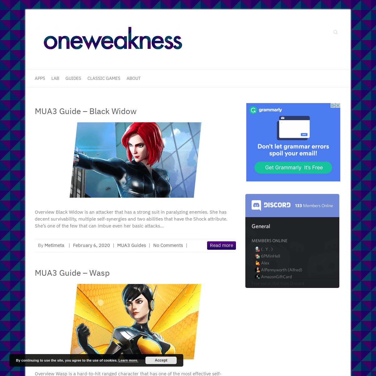 A complete backup of oneweakness.com