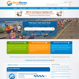 Find and Review Races â€“Â Marathons, Half Marathons and more - RaceRaves
