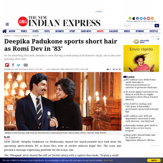 A complete backup of www.newindianexpress.com/entertainment/hindi/2020/feb/19/deepika-padukone-sports-short-hair-as-romi-dev-in-