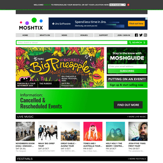 A complete backup of moshtix.com.au