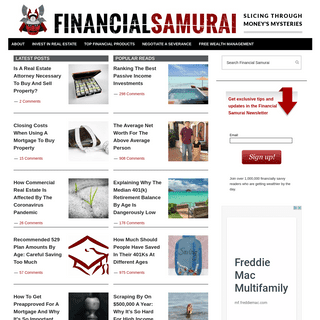 A complete backup of financialsamurai.com