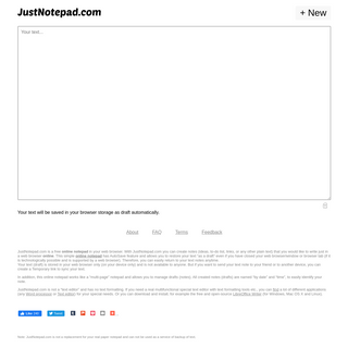 A complete backup of justnotepad.com