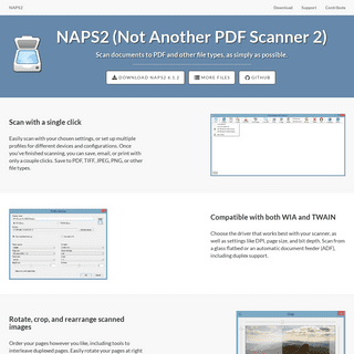 NAPS2 - Scan documents to PDF and more, as simply as possible