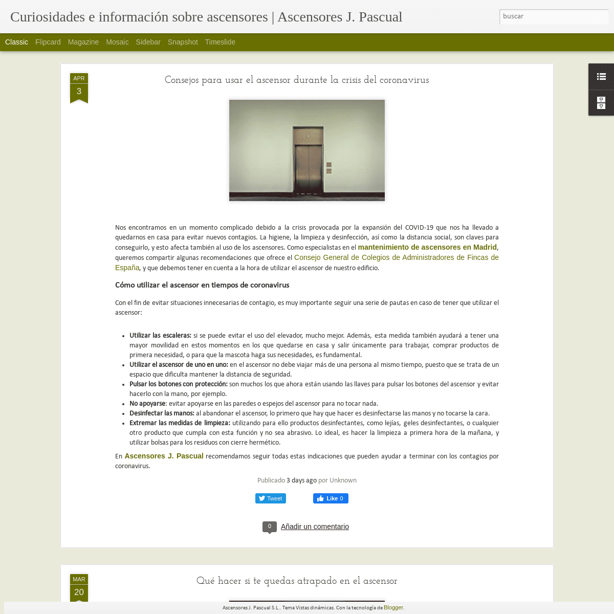 A complete backup of ascensoresjpascual.blogspot.com