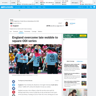 A complete backup of www.espncricinfo.com/series/19286/report/1185312/south-africa-vs-england-3rd-odi-england-in-sa-2019-20