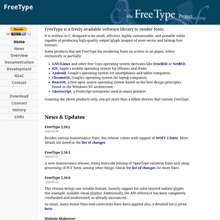A complete backup of freetype.org