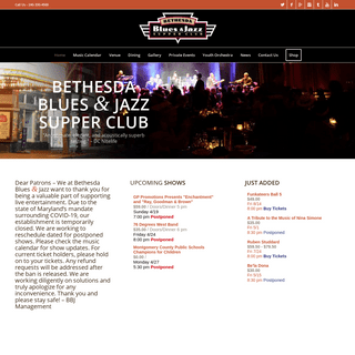 Bethesda Blues & Jazz â€“ Supper Club