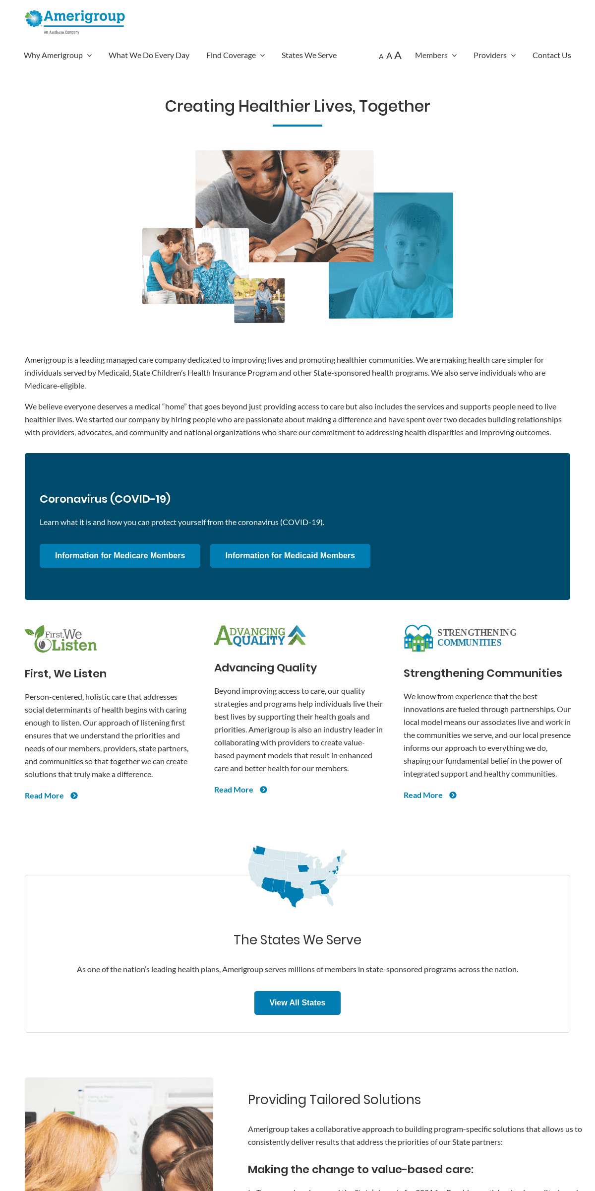 A complete backup of amerigroup.com