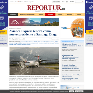 A complete backup of www.reportur.com/aerolineas/2020/02/13/avianca-express-tendra-nuevo-presidente-santiago-diago/