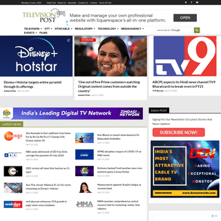 TelevisionPost- Latest News, Indiaâ€™s Television, Cable, DTH, TRAI