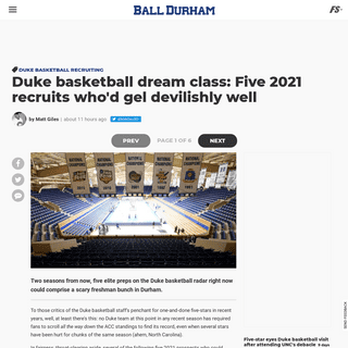 Duke basketball dream class- Five 2021 recruits who'd gel devilishly well