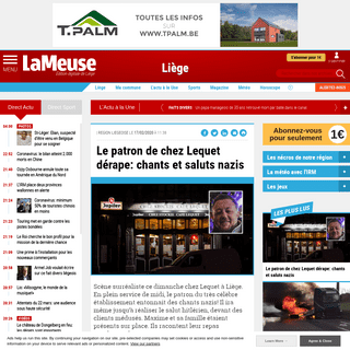 A complete backup of www.lameuse.be/519990/article/2020-02-17/le-patron-de-chez-lequet-derape-chants-et-saluts-nazis
