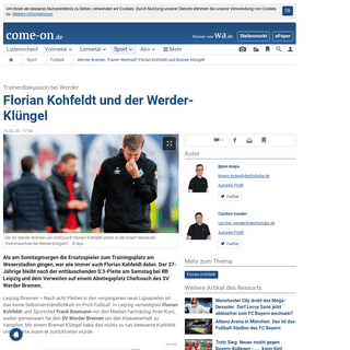 Werder Bremen- Trainer-Wechsel- Florian Kohfeldt und Bremer KlÃ¼ngel! - FuÃŸball