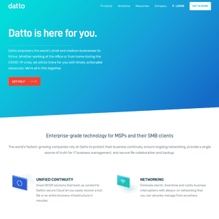 A complete backup of datto.com