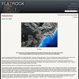 A complete backup of flatrock.org.nz