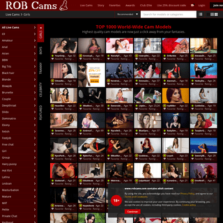 Free Adult Cams and Live Chat at ROBCams