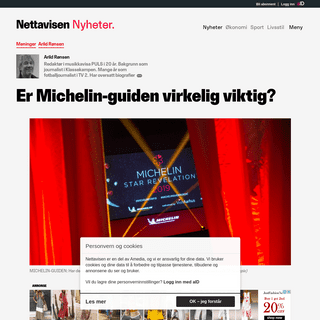 A complete backup of www.nettavisen.no/nyheter/er-michelin-guiden-virkelig-viktig/3423924629.html