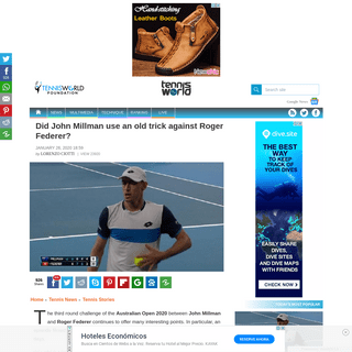 Did John Millman use an old trick against Roger Federer-