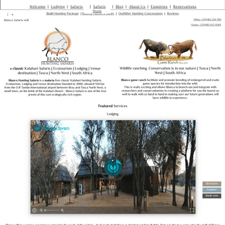 Kalahari Safaris Game Lodge - Ecotourism - Tourist Destination