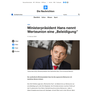 A complete backup of www.deutschlandfunk.de/cdu-ministerpraesident-hans-nennt-werteunion-eine.1939.de.html?drn:news_id=1099820