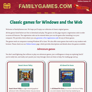 A complete backup of familygames.com