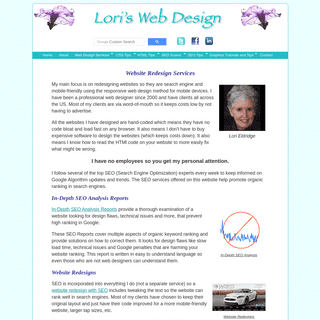 Website Redesigns & SEO Analysis Reports - Lori's Web Design