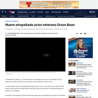 A complete backup of www.telemundo52.com/noticias/local/muere-atropellado-actor-veterano-orson-bean/2050435/