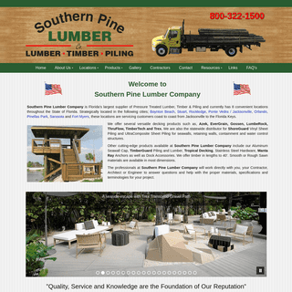 A complete backup of southernpinelumber.com