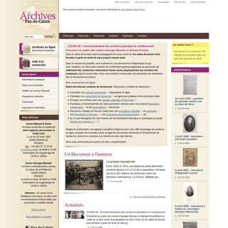 A complete backup of archivespasdecalais.fr