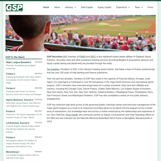 GSP Securities LLC - Galatioto Sports Partners