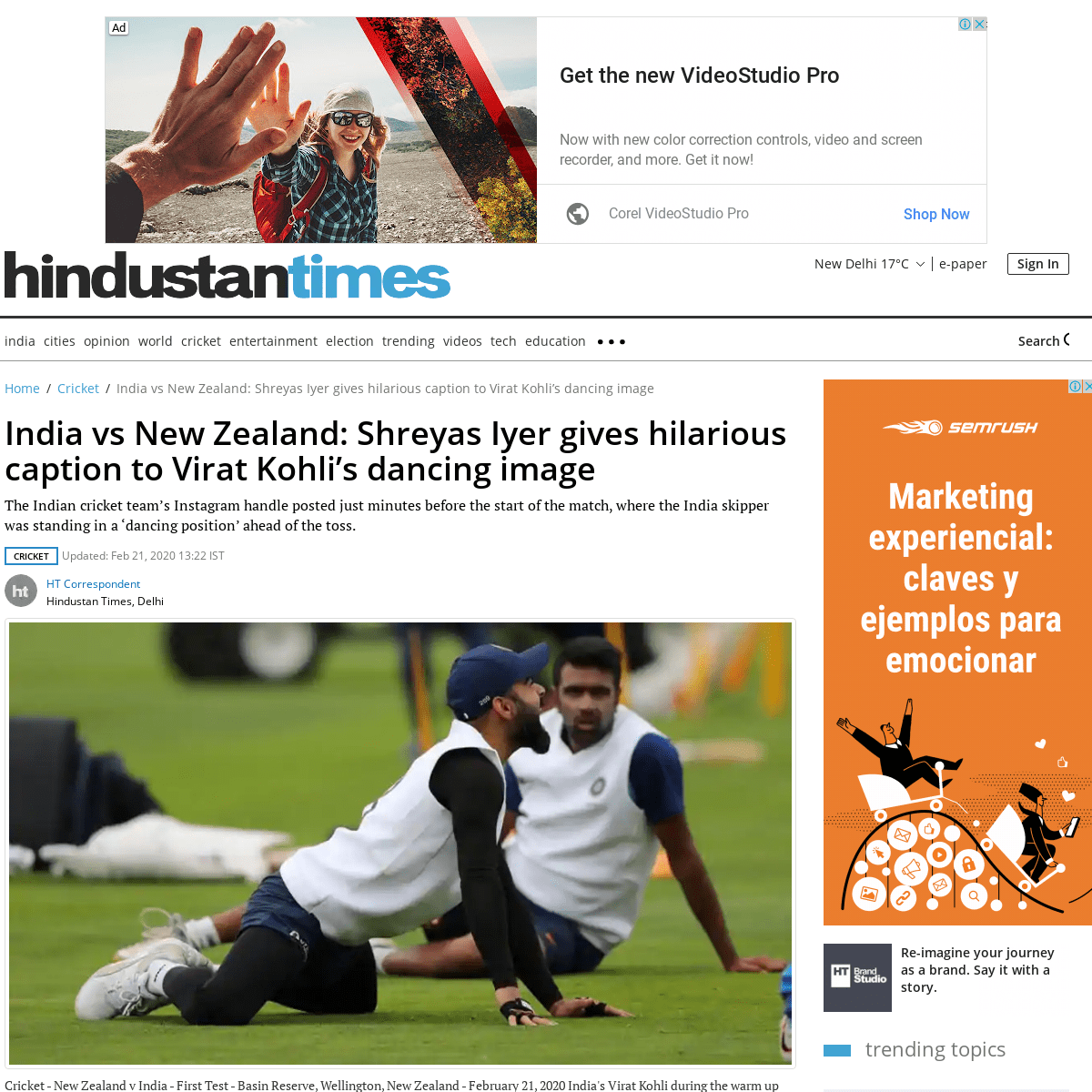 A complete backup of www.hindustantimes.com/cricket/india-vs-new-zealand-shreyas-iyer-gives-hilarious-caption-to-virat-kohli-s-d
