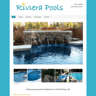 Swimming pool installation Gulf Shores, AL â€“ Riviera Pools