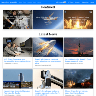Spaceflight News API
