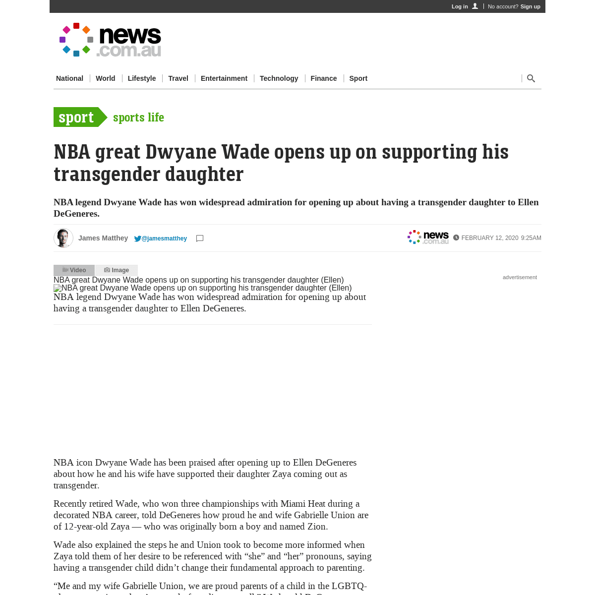 Dwyane Wade opens up on daughter Zaya coming out as transgender