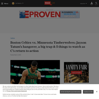 Boston Celtics vs. Minnesota Timberwolves- Jayson Tatumâ€™s hangover, a big trap & 5 things to watch as Câ€™s return to action -