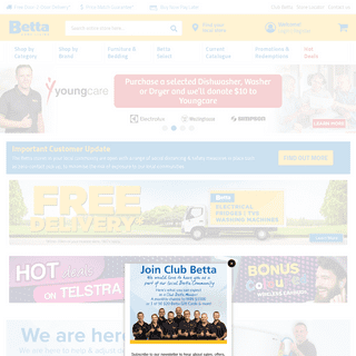 A complete backup of betta.com.au